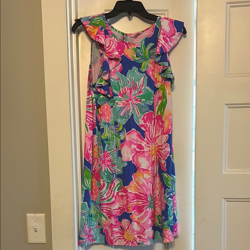 Lilly Pulitzer Floral Dress - Pink and Blue
